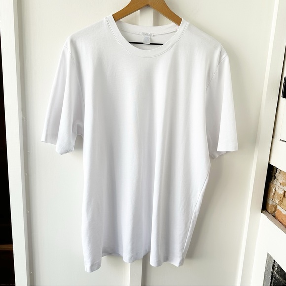 LAKE white Pima crewneck tee - Picture 2 of 4